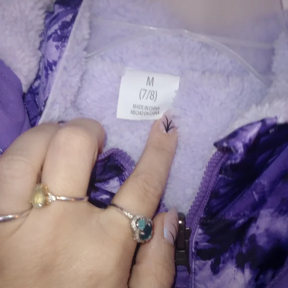 Swiss Tech Purple Kids Double Puffer Jacket NWT - Picture 6 of 7